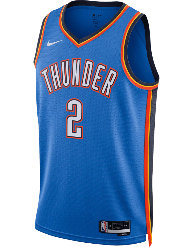 Oklahoma City Thunder ユニフォーム 2 Oklahoma City Thunder #2 Jersey – Shai Gilgeous-Alexander – Torcida FC