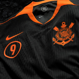 Third Corinthians 202526 jersey – black with orange details inspired by Total 90, Nike official launch