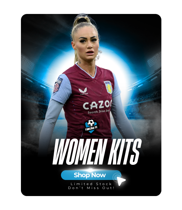 Women’s soccer kit – model wearing a beige football jersey. Shop Now – Limited Stock.