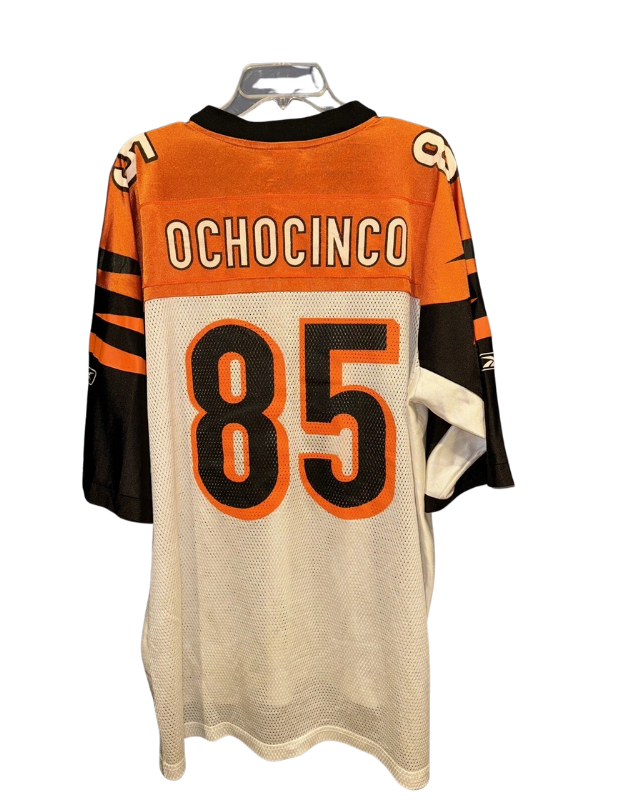 Cincinnati Bengals Black Retro #85 OchoCinco Torcida FC