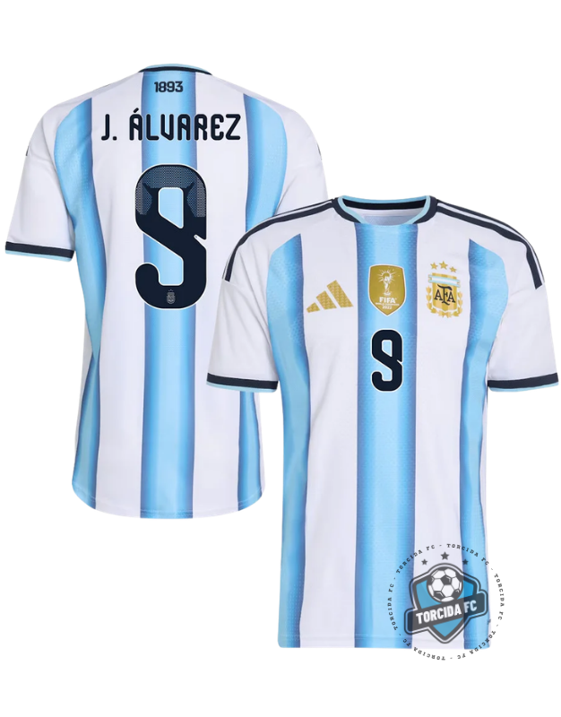 Argentina World Cup 2026 I Home Julián Álvarez #9 Adidas