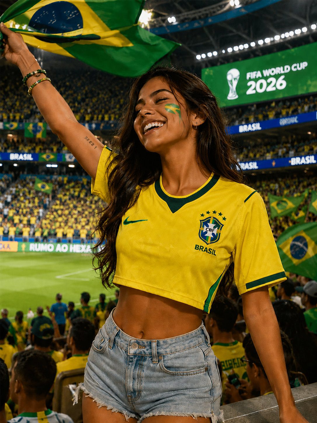 Brasil World Cup 2026 I Home Woman (Cropped) Nike