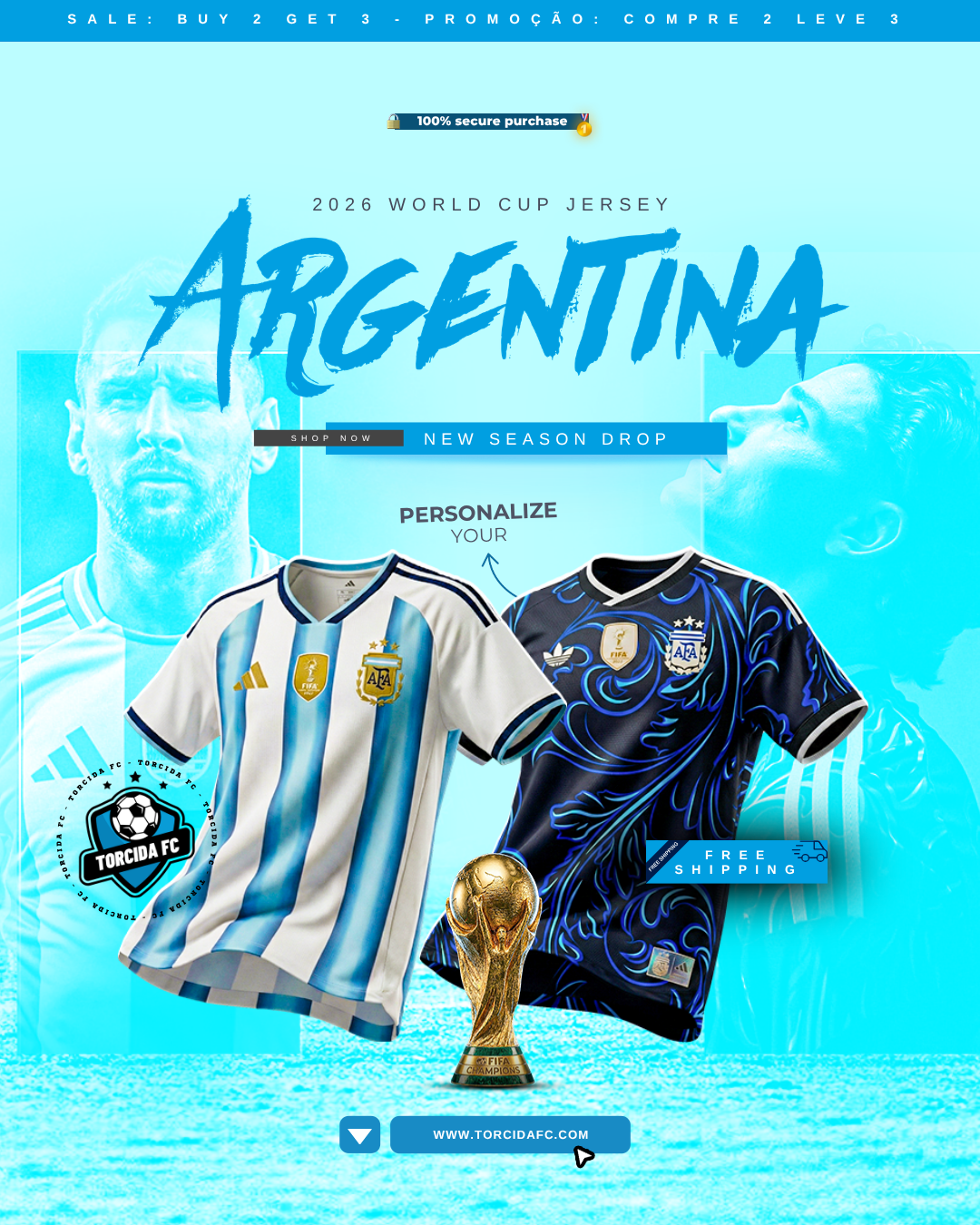 Argentina World Cup 2026 I Away Adidas