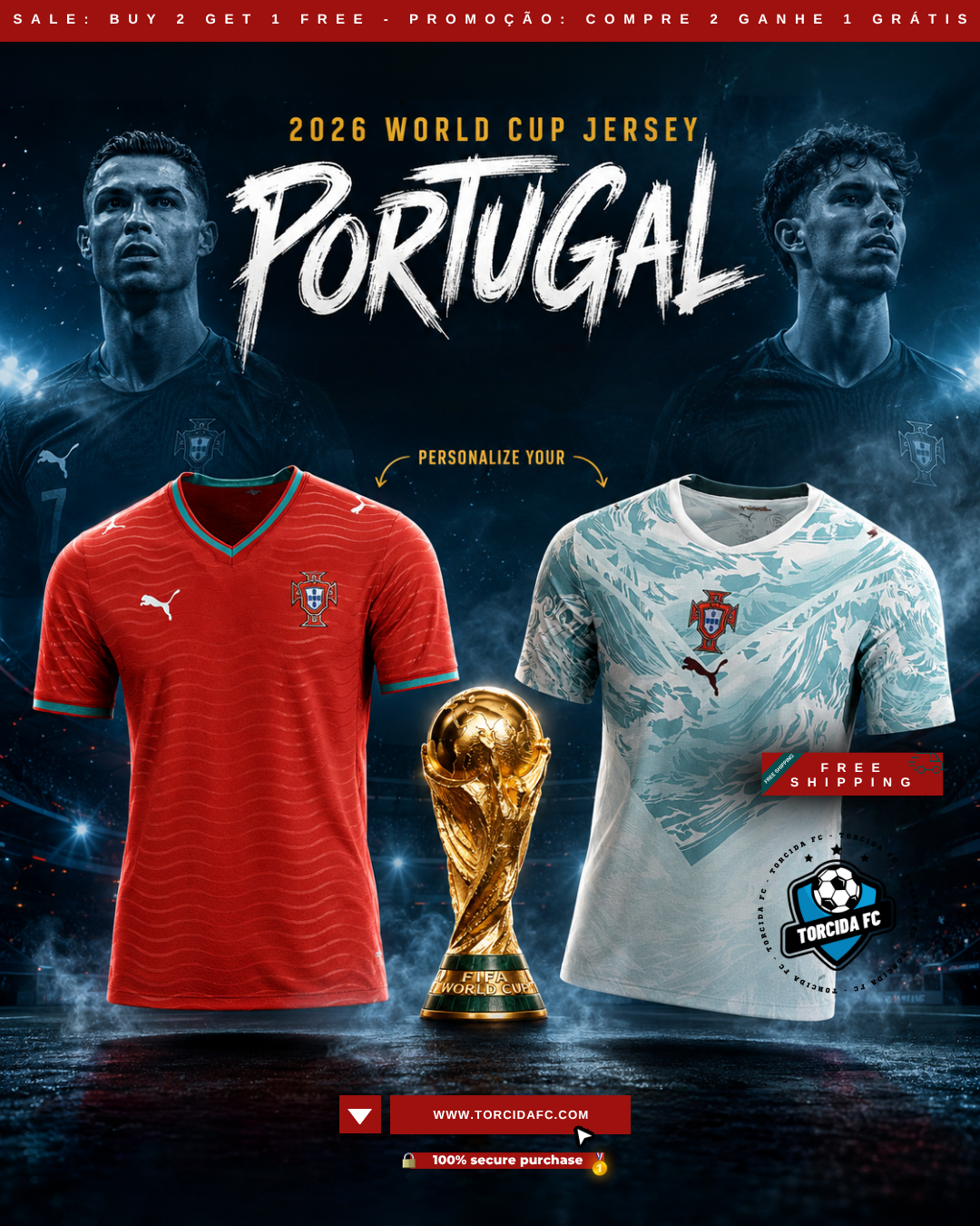 Portugal World Cup 2026 Home Woman (Cropped) Puma