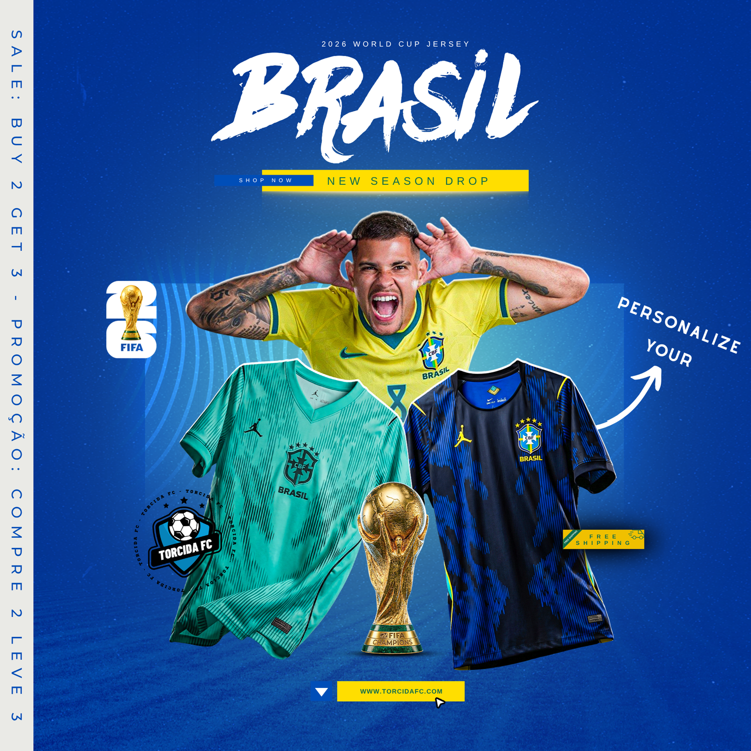 Brasil World Cup 2026 I Away Woman (Cropped) Nike