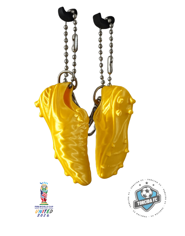 Golden Football Boot Keychain – Soccer Cleat Collector Edition Torcida FC