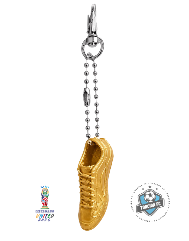 Golden Football Boot Keychain – Soccer Cleat Collector Edition Torcida FC