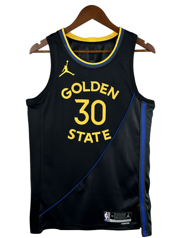 Golden State Warriors 24/25 – Curry I Black NBA Jersey Torcida FC