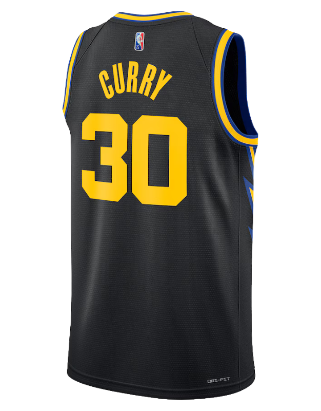 Golden State Warriors 75 Anniversary – Curry I Black Jersey Torcida FC
