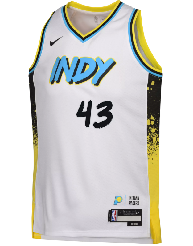 Indiana Pacers City Edition #43 Pascal Siakam Torcida FC