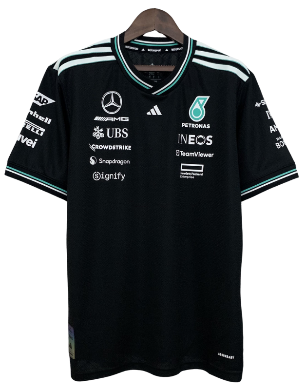 Mercedes AMG Petronas F1 Jersey 2025 Black Torcida FC