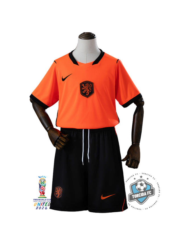 Netherlands World Cup 2026 Home Kids Version Nike