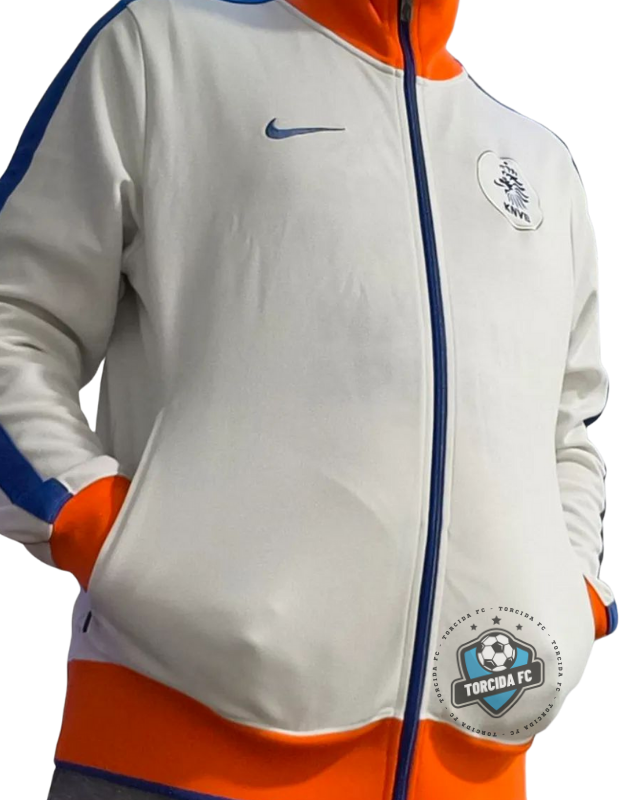 Netherlands | Jacket Off-White Orange Blue