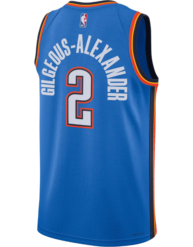 Oklahoma City Thunder ユニフォーム 2 Oklahoma City Thunder #2 Jersey – Shai Gilgeous-Alexander – Torcida FC