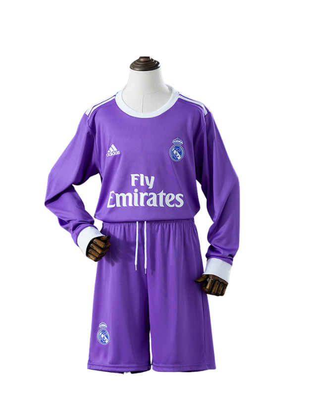 Real Madrid 16/17 I Away Retro Kids Version Long Sleeve Adidas