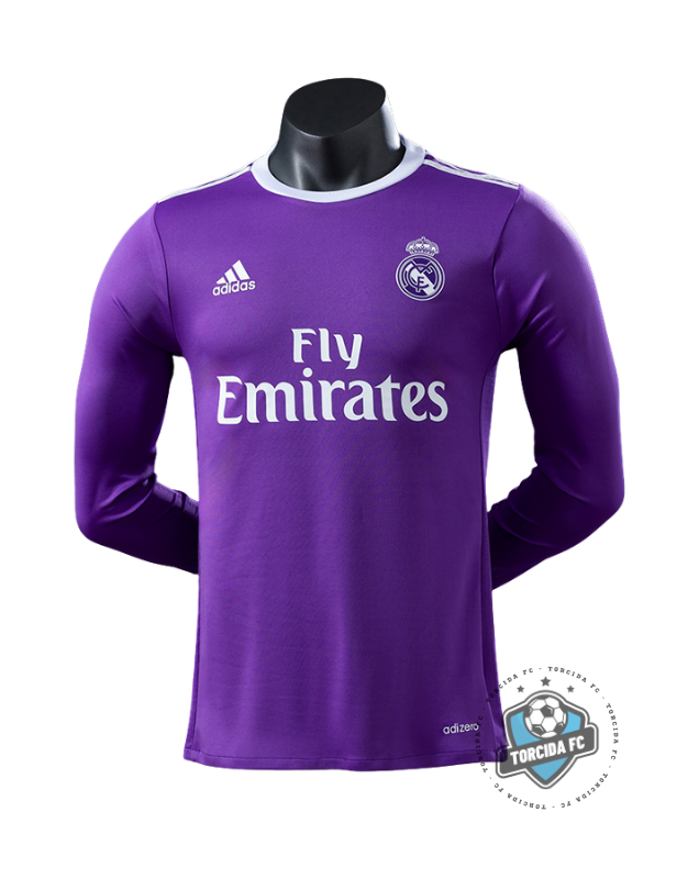 Real Madrid 16/17 I Away Retro Version Long Sleeve Adidas
