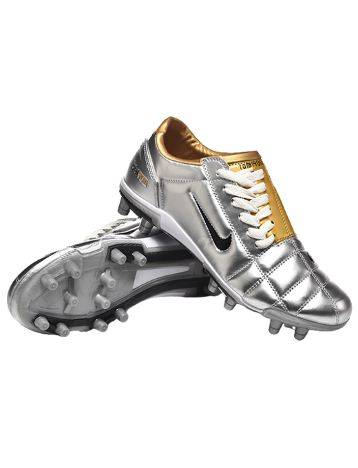 Soccer Cleats Total 90 III FG Silver/Gold/Black
