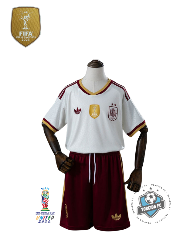 Spain World Cup 2026 Away Champions Kids Version Adidas