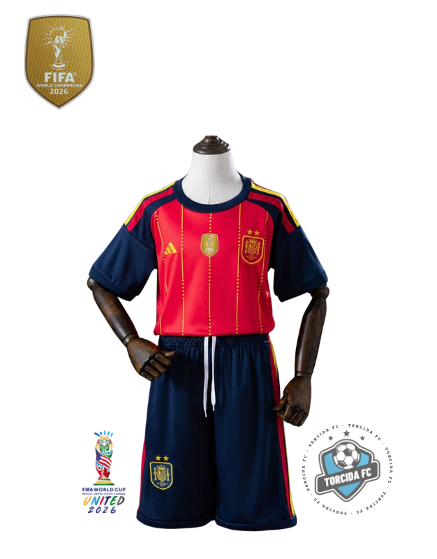 Spain World Cup 2026 Home Champions Kids Version Torcida FC