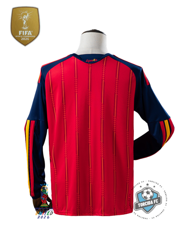 Spain World Cup 2026 Home Champions Long sleeve Adidas