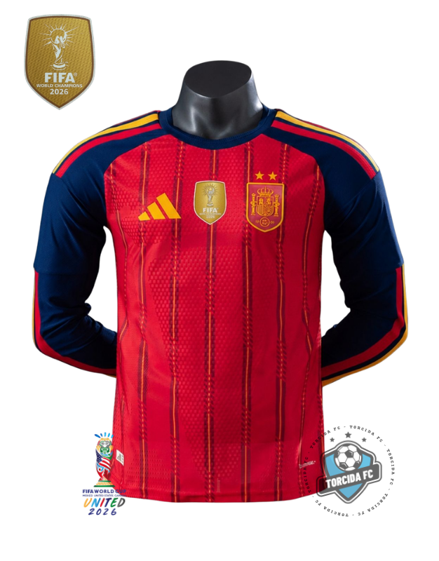 Spain World Cup 2026 Home Champions Long sleeve Adidas