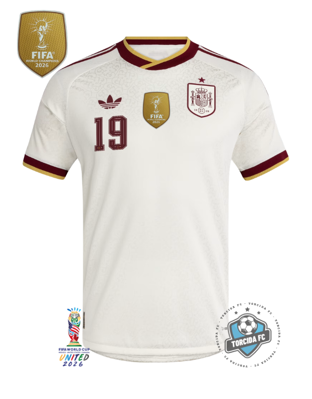 Spain World Cup 2026 I Away Champions Lamine Yamal #19 Adidas