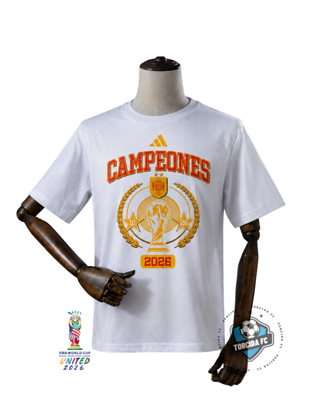 Spain World Cup 2026 I Campeones Tee White Adidas