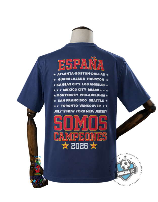 Spain World Cup 2026 I Somos Campeones Tee Navy Adidas