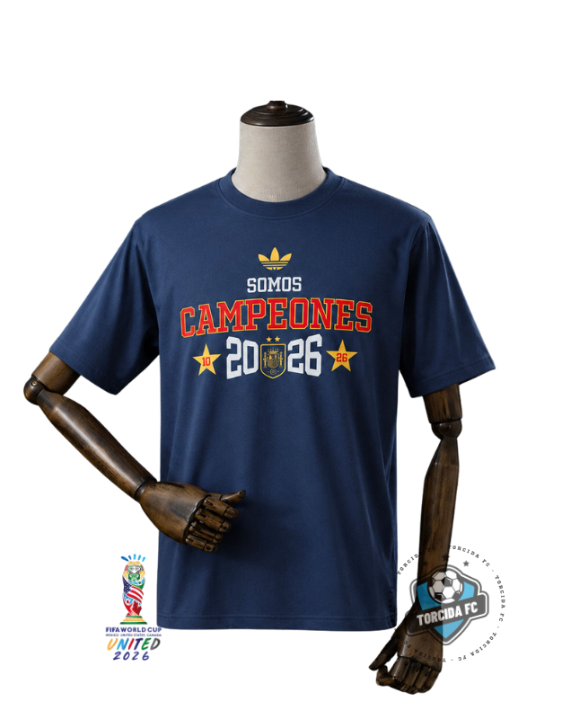 Spain World Cup 2026 I Somos Campeones Tee Navy Adidas