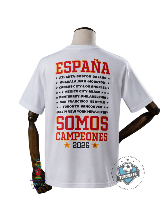 Spain World Cup 2026 I Somos Campeones Tee White Adidas