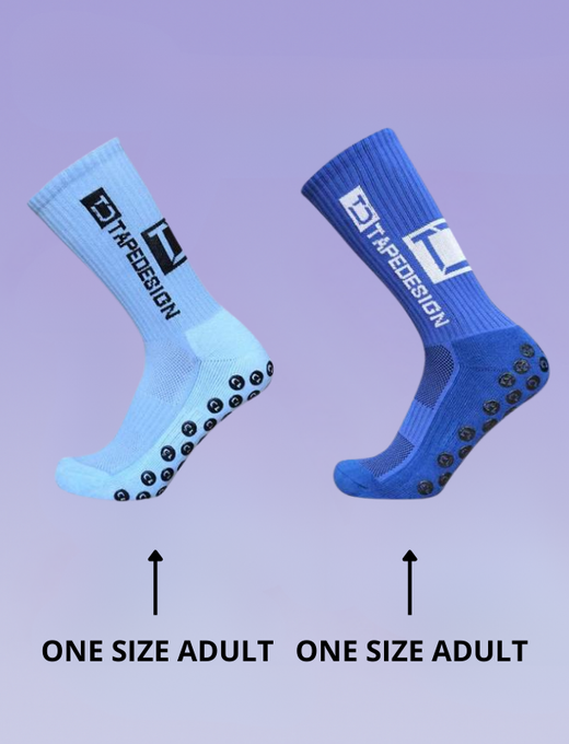 TapeDesign Football Grip Socks – Mid-Calf | Adult One Size