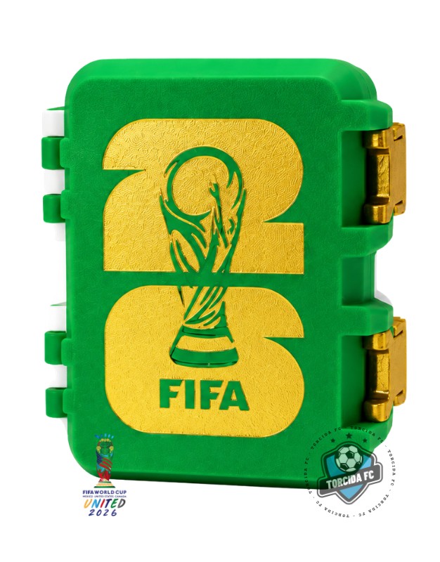 World Cup 2026 Sticker Storage Case – Football Sticker Collector Box Torcida FC