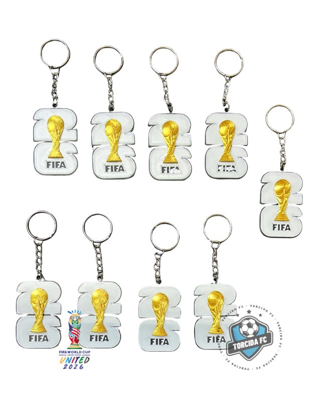 World Cup 2026 Trophy Keychain – Football Fan Collectible Torcida FC
