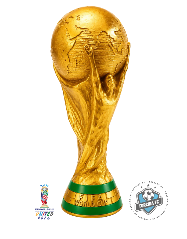 World Cup Trophy Replica 21cm – Decorative Football Champion Cup Torcida FC