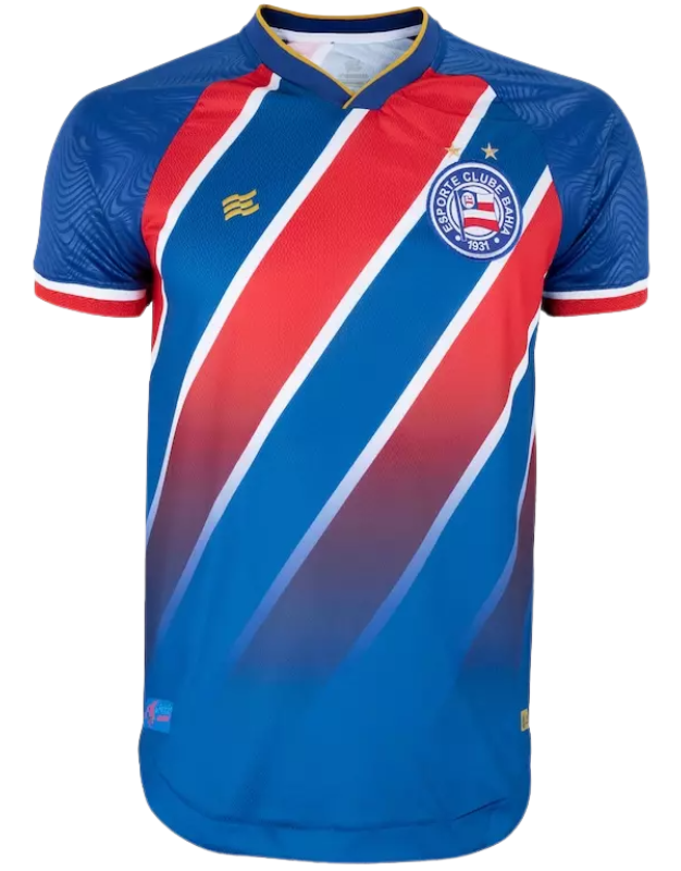 camisa-Bahia-esquadraodeaco-FonteNova-home-i-azul-vermelho-branco-rogerioceni-Esquadrao-torcedor-jogador-24-25