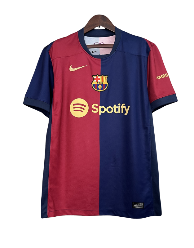 camisa-Barcelona-vermelho-azul-laliga-home-i-raphinha-espanha-spain-fcbarcelona-camisadetime-RobertLewandowski-Lewandowski-adidas-torcedor-jogador-24-25-1