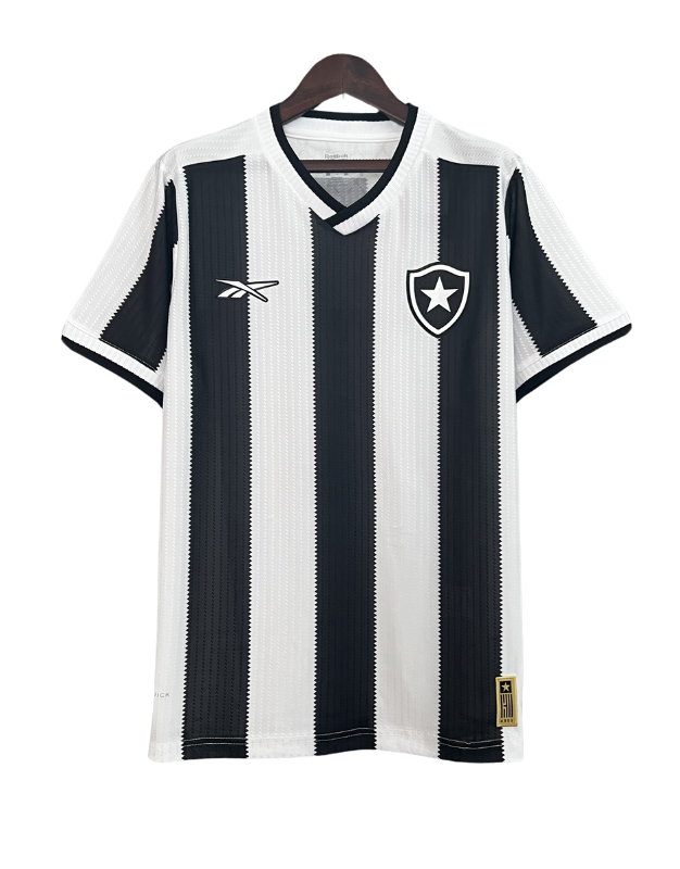 camisa-Botafogo-fogao-estrelasolitaria-home-i-preto-branco-igorjesus-maracana-niltonsantos-rj-rebook-torcedor-jogador-24-25-2