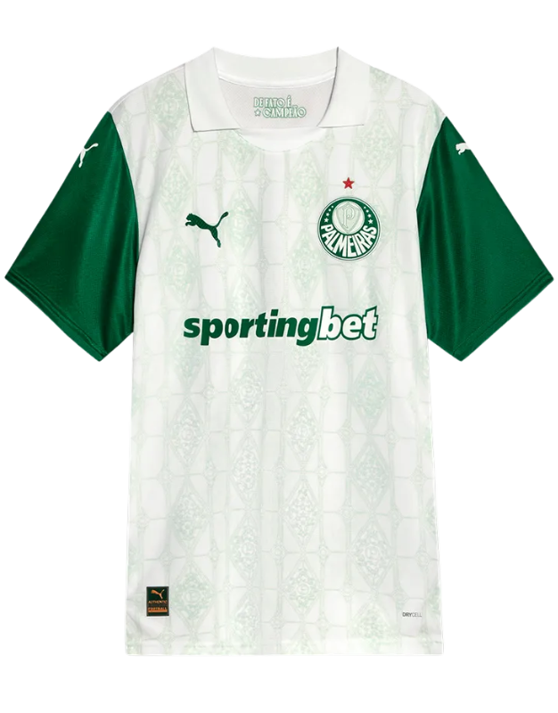 camisa-Palmeiras-away-i-verde-branco-veiga-Estêvão-puma-Allianz Parque-torcedor-jogador-25-26