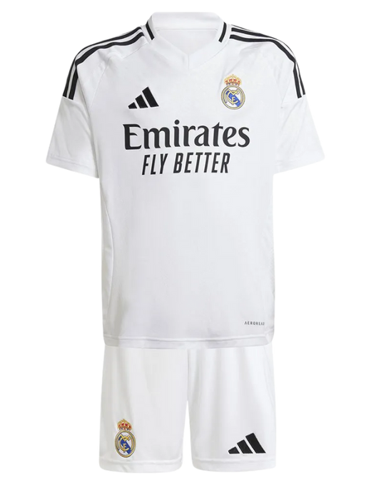 camisa-RealMadrid-kids-kitinfantil-infantil-SantiagoBernab_u-real-halamadrid-laliga-home-i-branco-preto-vini-vinijr-viniciusjr-rodrygo-KylianMbappe-Mbappe-adidas-torcedor-jogador-24-25