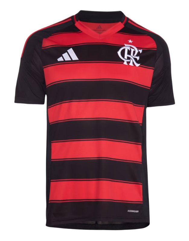 camisa-flamengo-home-i-preto-vermelho-arrascaeta-pedro-jesus-adidas-torcedor-jogador-25-26