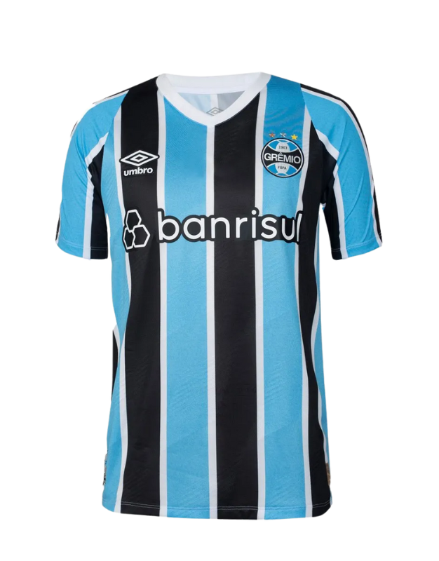 camisa-gremio-grêmio-tricolor-home-i-azul-preto-suarez-ArenadoGremio-rs-riograndedosul-umbro-torcedor-jogador-24-25