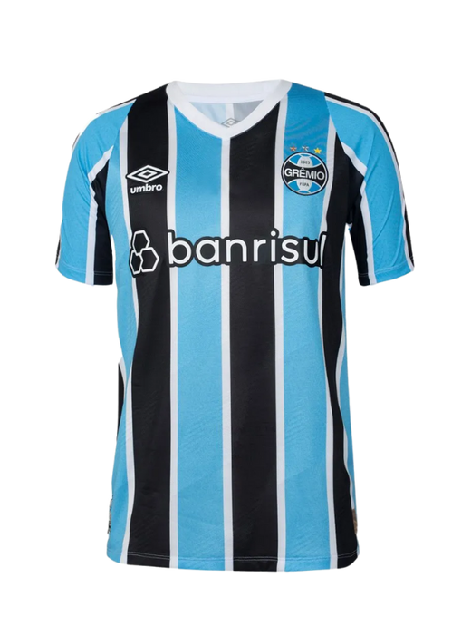 camisa-gremio-grêmio-tricolor-home-i-azul-preto-suarez-ArenadoGremio-rs-riograndedosul-umbro-torcedor-jogador-24-25